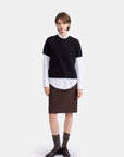 Pure Wool Short-Sleeve Knit T-Shirt