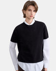 Pure Wool Short-Sleeve Knit T-Shirt