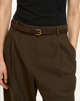 Fine Wool Blend Tailored Trousers