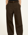 Fine Wool Blend Tailored Trousers