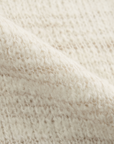 Textured Wool-Blend Knit Sweater in Ivory