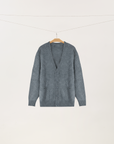 Faux Mink Cashmere Cardigan