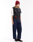 High-Waisted Relaxed Fit Belted Jeans