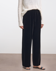 Silk-Blend Relaxed Wide-Leg Pants