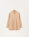 Silk-Cotton Embroidered Trim Shirt