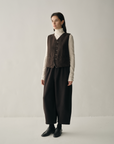 Wool Turtleneck & Tailored Waistcoat Layering Set