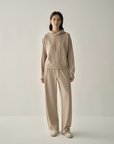 Silk Blend Wide Leg Lounge Trousers