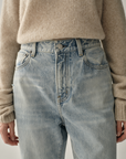Luxury Cashmere-Silk Textured Crewneck Sweater