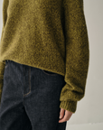 Luxury Cashmere-Silk Textured Crewneck Sweater