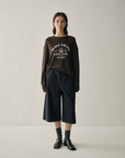 Nautical Graphic Pure Wool Long-sleeves Top