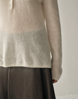Luxury Cashmere & Silk Henley Knit Jumper