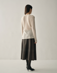 Luxury Cashmere & Silk Henley Knit Jumper