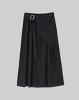 Asymmetric Draped Deconstructed Skirt