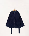 Lamb Suede Belted Jacket