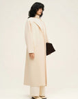 White Wool-blend Coat