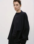 Ribbed Knit Casual Jacket