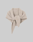 Speckled Wool-Cashmere Triangle Scarf | Charcoal Grey