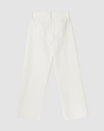 High-Rise Straight-Leg Cotton Jeans