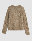 Cable-Knit Crewneck Sweater