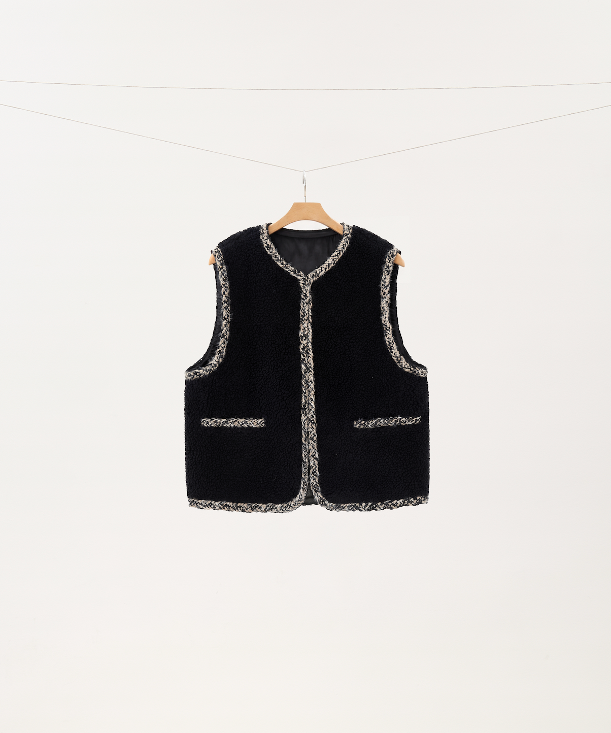Vintage Wool Blend Tailored Vest