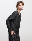 Textured Mulberry Silk Lightweight Outerwear