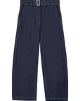 High-Waisted Relaxed Fit Belted Jeans