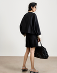 Wool-Silk Structured Jacket