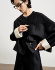 Wool-Silk Structured Jacket