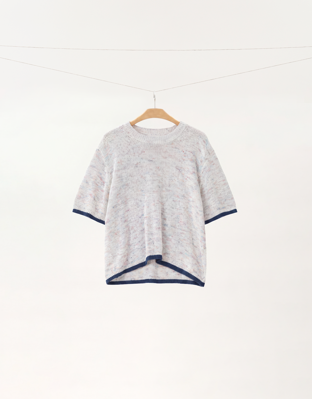 Confetti Cotton-Linen Knit Tee