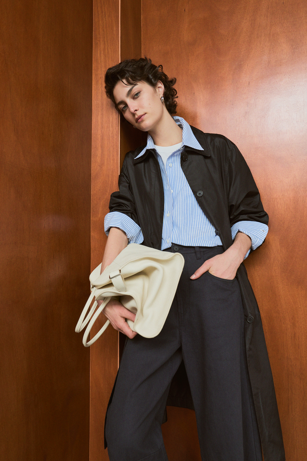 Lightweight Silk Trench Coat