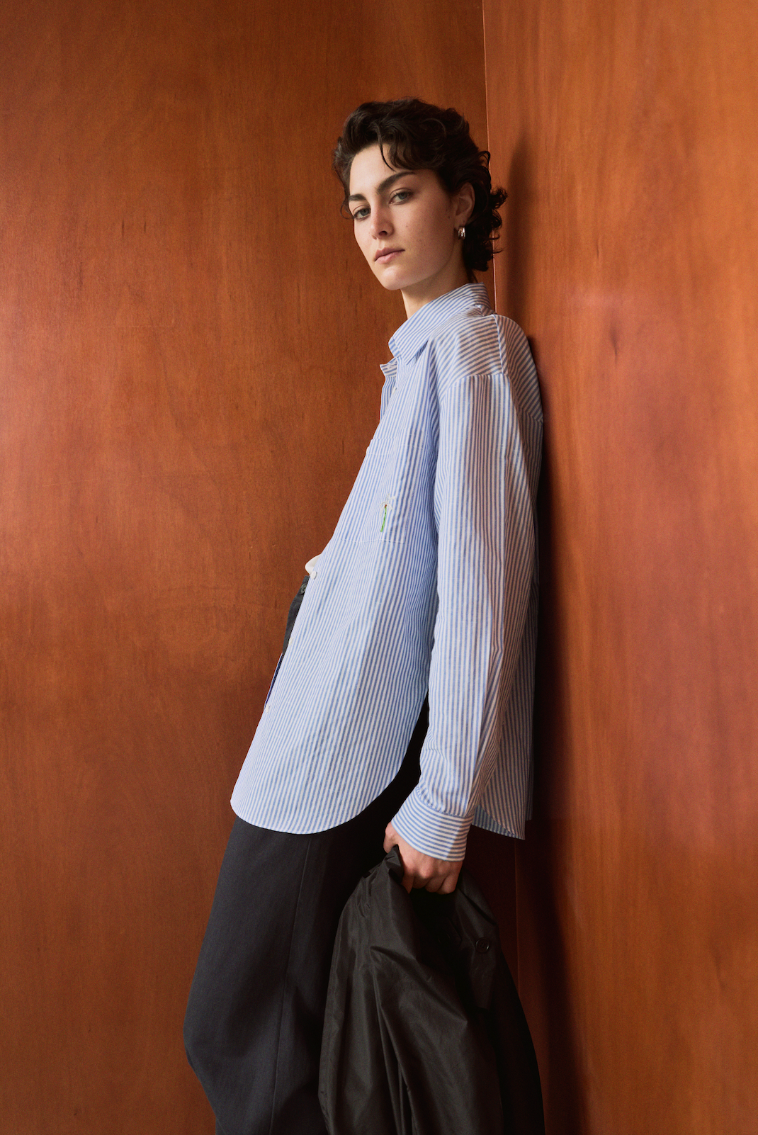 Blue Striped Cotton Shirt