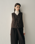 Wool Turtleneck & Tailored Waistcoat Layering Set