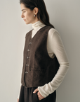Wool Turtleneck & Tailored Waistcoat Layering Set