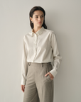 Cotton-Silk Pinstripe Shirt