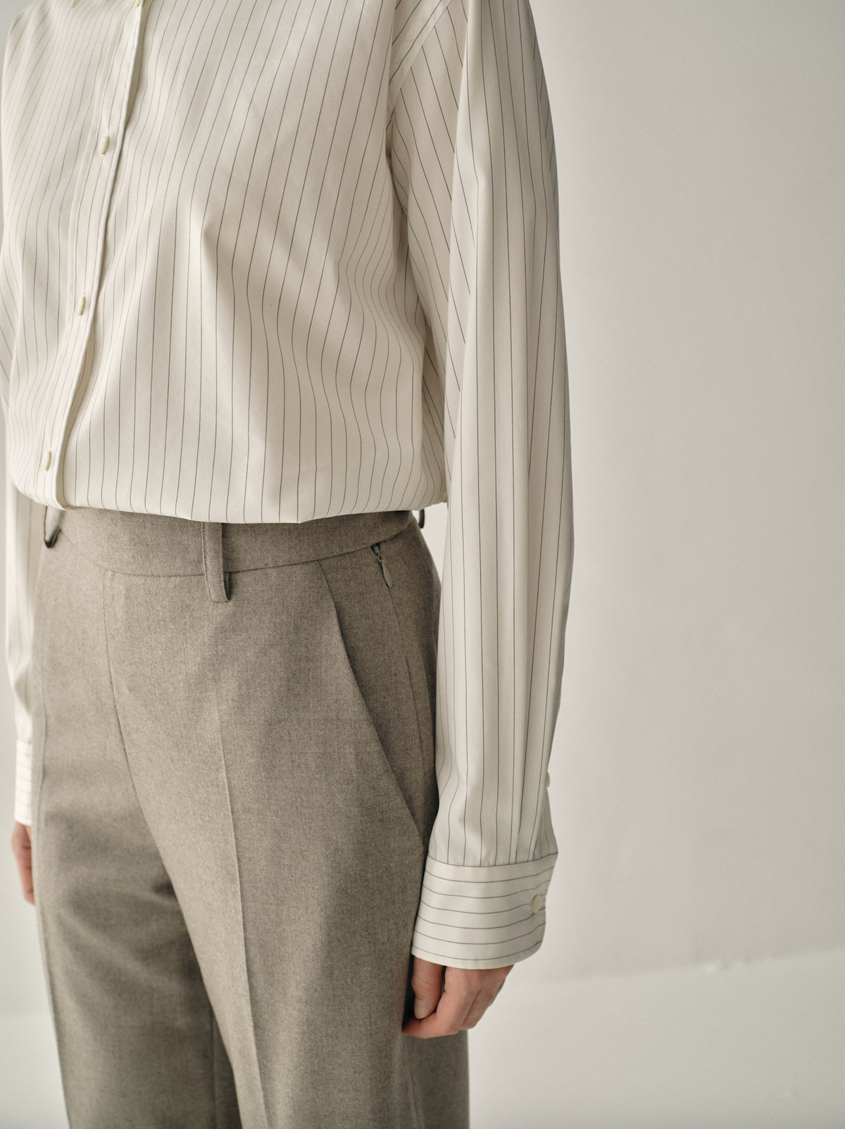 100% Pure Wool Tailored Trousers