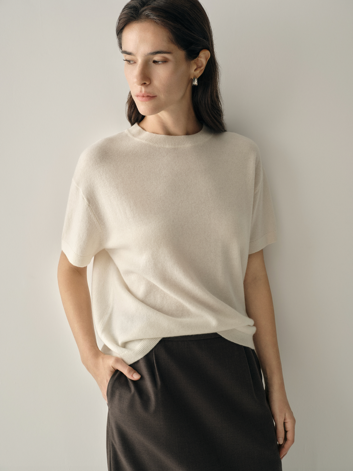 Essential Merino Wool Knit T-Shirt
