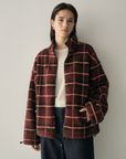 Checked Fleece Jacket