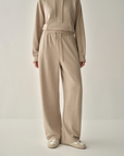 Silk Blend Wide Leg Lounge Trousers