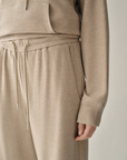 Silk Blend Wide Leg Lounge Trousers