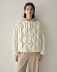 Cotton-Blend Quilted Goose Down Jacket