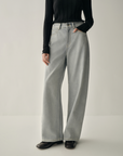 Sea Salt Blue Wide-Leg Jeans