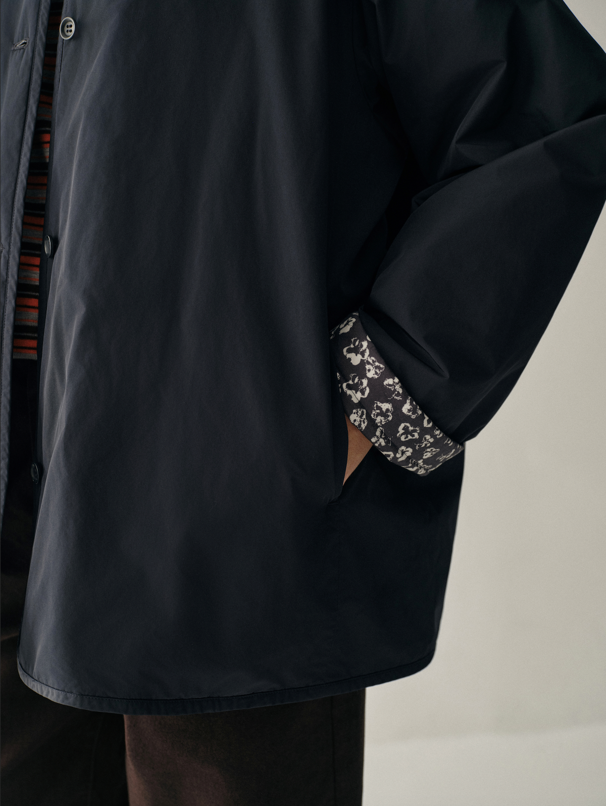 Reversible Silk &amp; Wool Padded Jacket