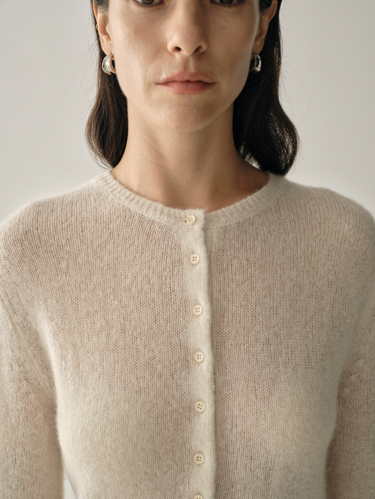 Luxury Cashmere &amp; Silk Henley Knit Jumper
