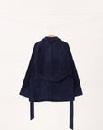 Lamb Suede Belted Jacket
