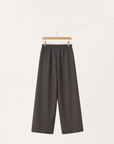 Relaxed Pure Wool Drawstring Trousers