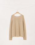 Cashmere Silk Roll Edge Sweater