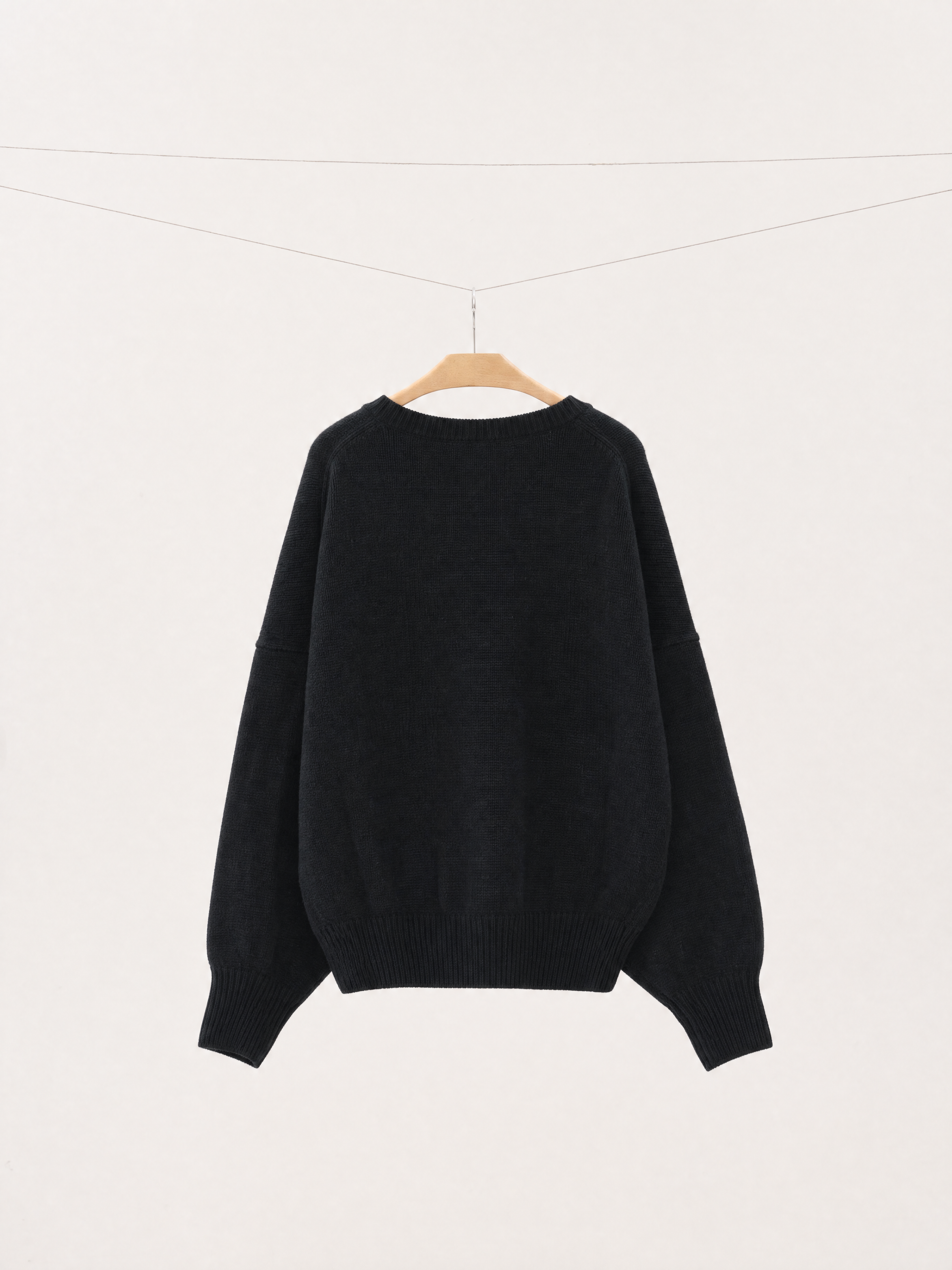 Relaxed Cashmere Blend V-Neck Sweater
