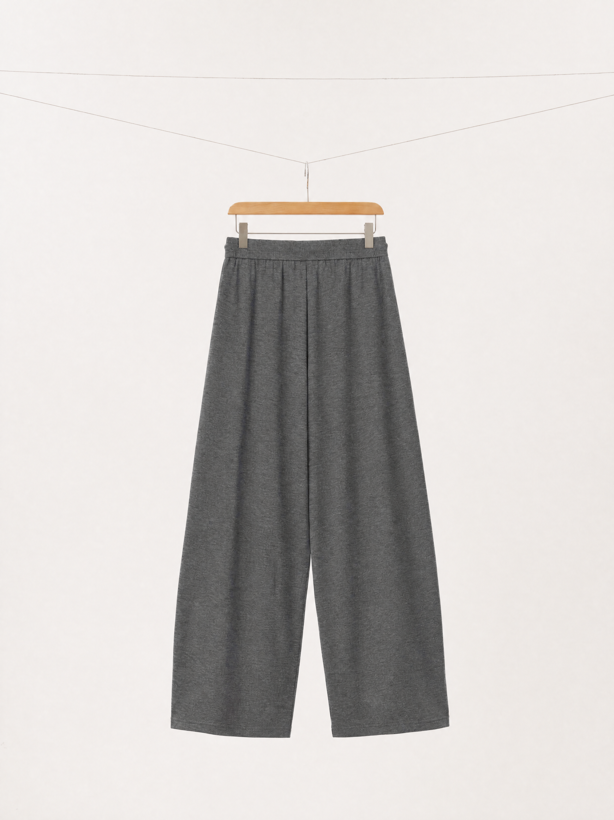 Silk Blend Wide Leg Lounge Trousers