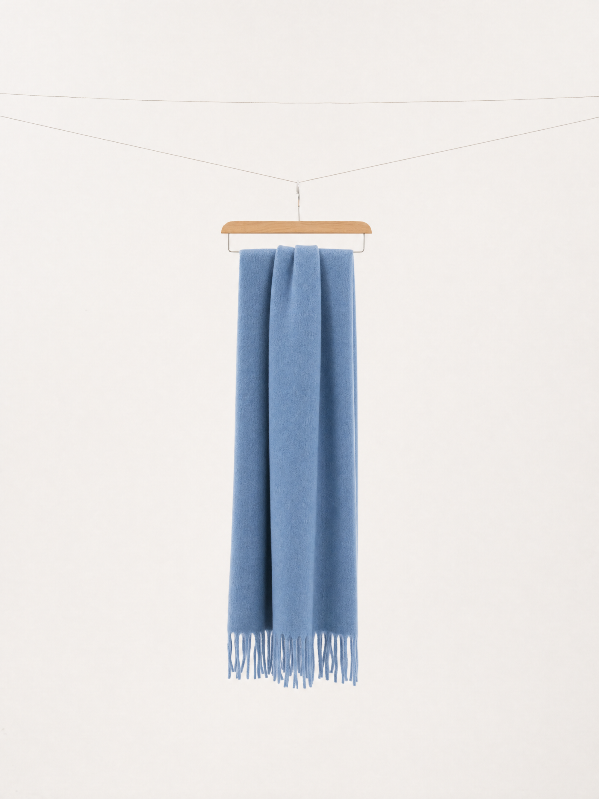 Soft Alpaca Fringe Scarf