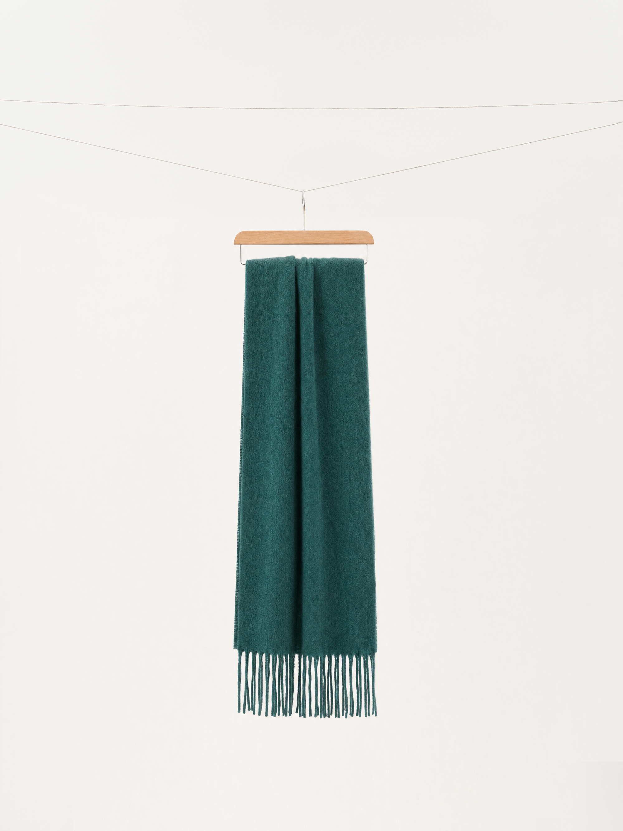Soft Alpaca Fringe Scarf
